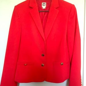Anne Klein Blazer in Red